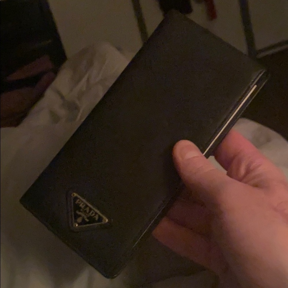AUTH Prada Checkbook cover